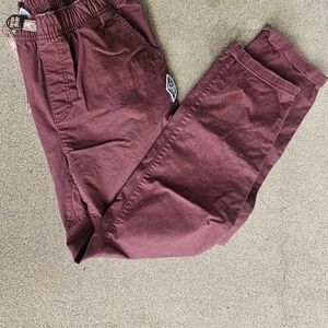 Prana Women's Wide Leg Pants in Burgundy